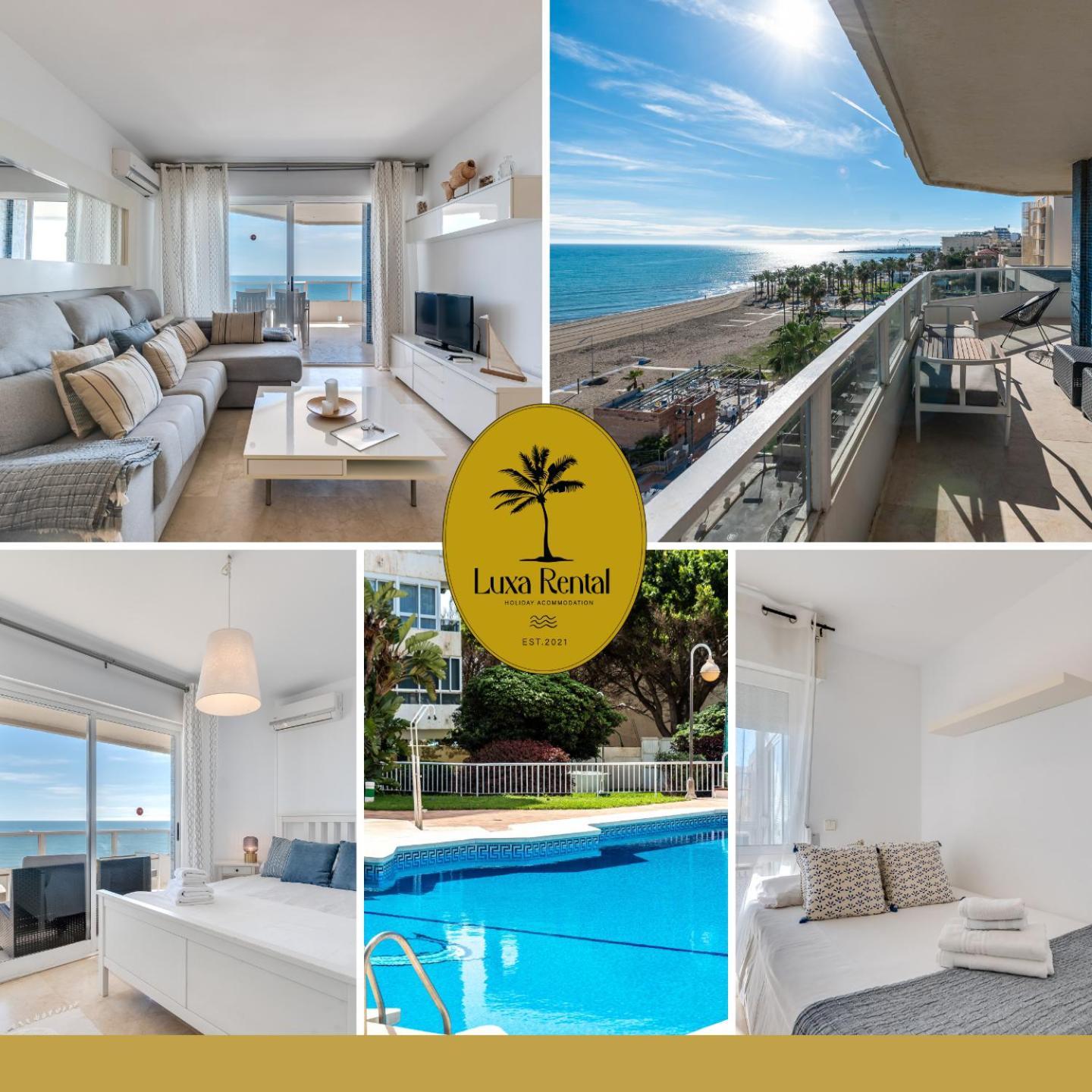 Lxr La Carihuela Sea Views 3Hab Lägenhet Torremolinos Exteriör bild